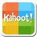 Red, blue, yellow and green square with Kahoot! written over it in white